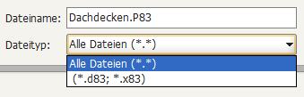 Selecting to import a GAEB 2000 file. Selecting to import a GAEB 2000 file.