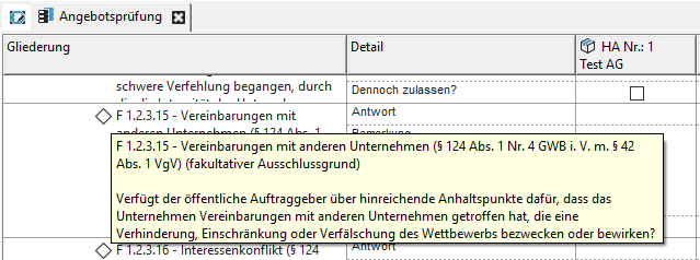 Tooltip with complete criteria description Tooltip with complete criteria description