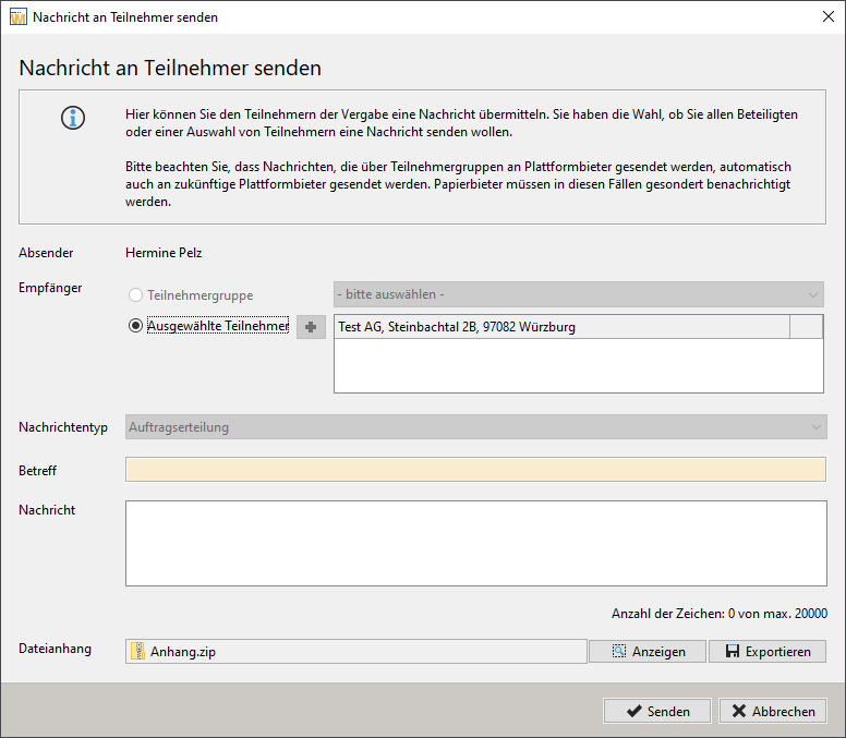 Message with ZIP archive as file attachment. Message with ZIP archive as file attachment.