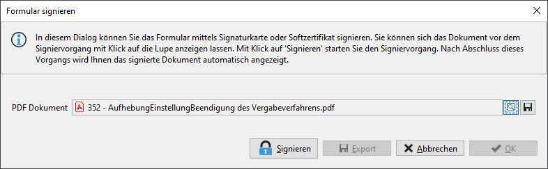 View when ‘Internal Signature Component’ is selected. View when "Internal Signature Component" is selected.