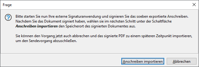 Pop-up window with option to import cover letter. Pop-up window with option to import cover letter.