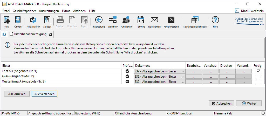 Offer notification with flexible suitability test. Only one column with test can be seen here. Offer notification with flexible suitability test. Only one column with test can be seen here.