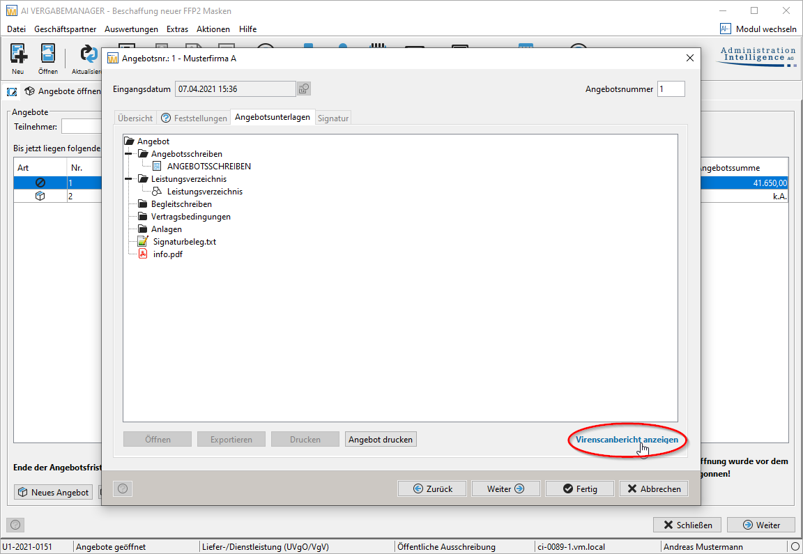 Show offer details - virus scan report is outlined in red. Show offer details - virus scan report is outlined in red.